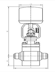 进口电动高压调节阀外形尺寸